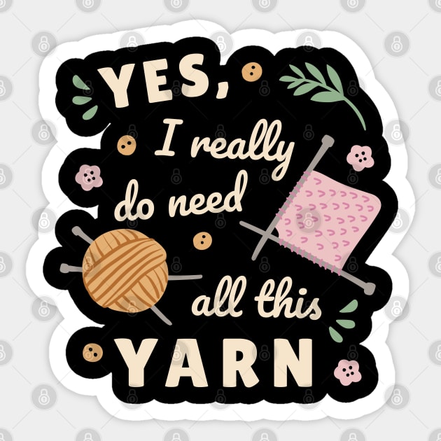 Need yarn knitting Sticker by MARCHY